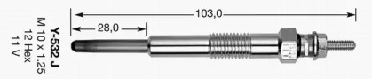 Свеча накаливания NGK 7782